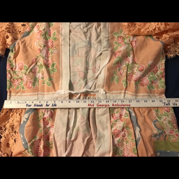 Shari B. Green floral duster Handmade/upcycled - Picture 12 of 12